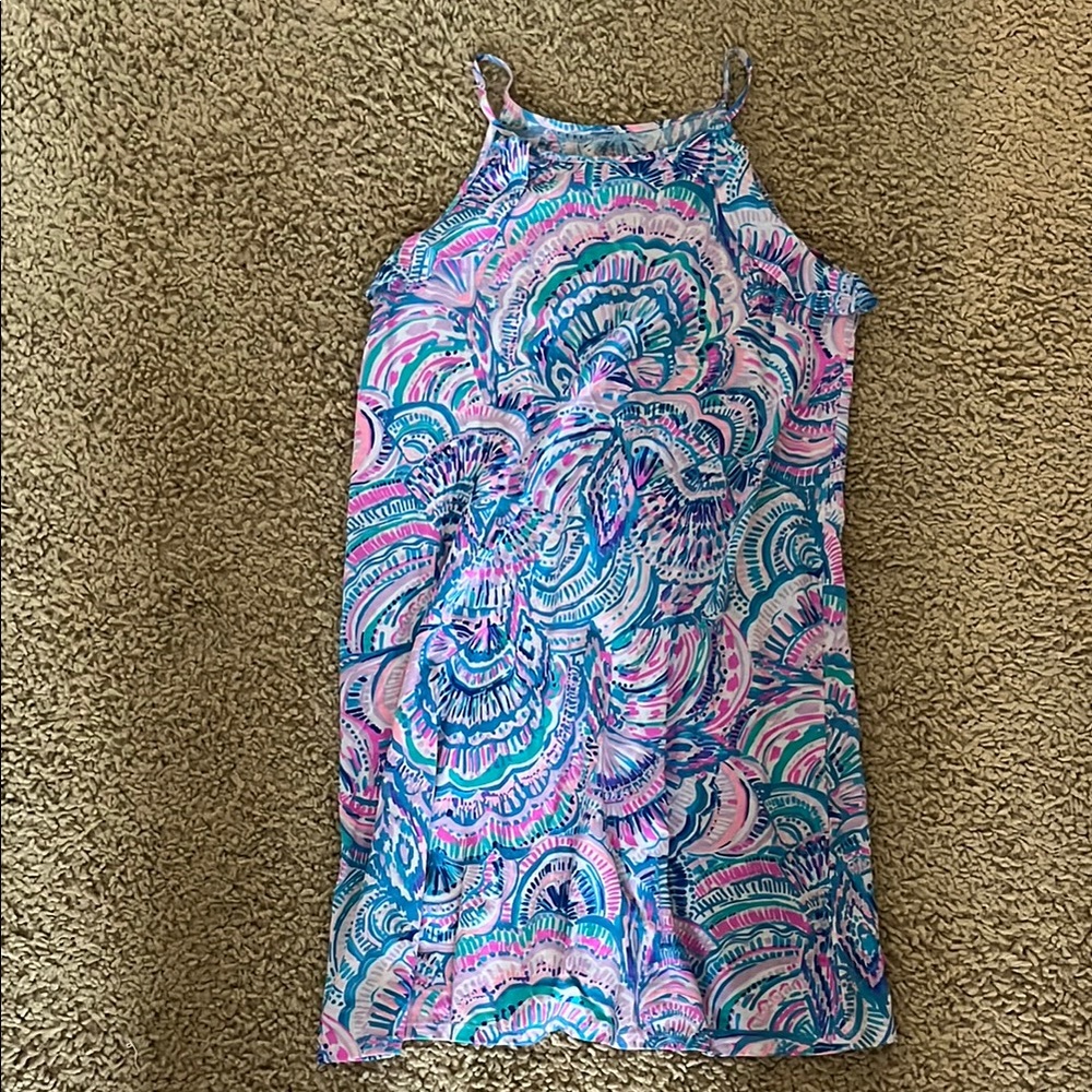 Lilly Pulitzer Pink and Blue Patterned Dress